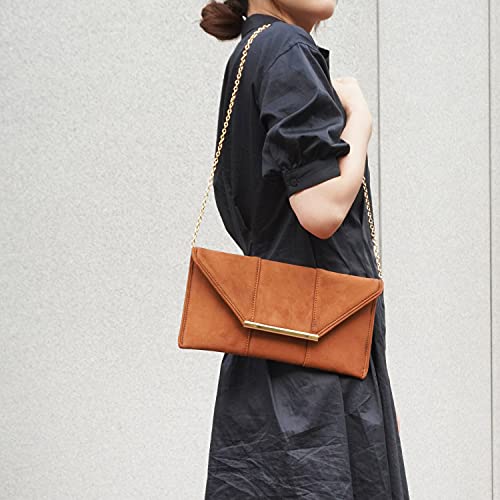 Image of JNB Faux Microsuede Envelope Clutch