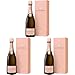 Louis Roederer Champagne Brut Rosé Champagner in Geschenkpackung (1 x 0.75 l) (Packung mit 3)