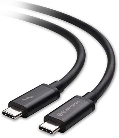 Cable Matters [Intel Certified] 20Gbps Thunderbolt 3 Cable 6.6 Feet (USB C Thunderbolt Cable) in Black Supporting 100W Charging