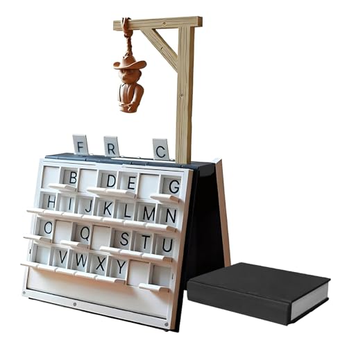 Juego de Ahorcado, Libro de Juego Hangman, Juego de Mesa con Tablero, Juego de Ajedrez Magnético Impreso en 3D, Conecta Cuatro, Batalla Naval, Backgammon, Mancala, Juegos de Mesa Portátiles