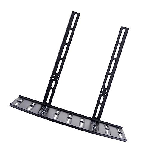 KONTONTY Tv Set Holder Punch Router Rack for Cable Management Stylish Black Storage for Living and Office Organize Tv Accessories and Wires Efficiently