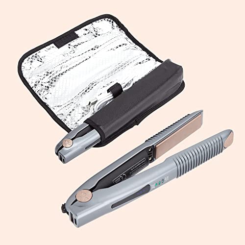 Be New Cordless Hair Straighteners | Ceramic Flat Iron | Wireless Mini Portable USB Rechargeable Travel Straightener | 3 Heat Modes | Heat up Quickly Safe | Includes Heat Mat / Travel Case