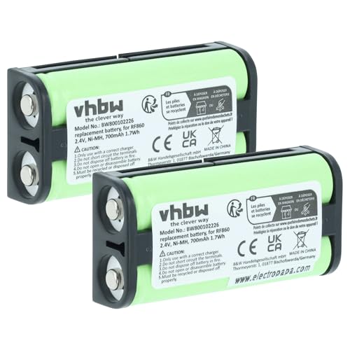 2x Batteria ricaricabile per auricolari senza cavo | Ogni cella della batteria è testata