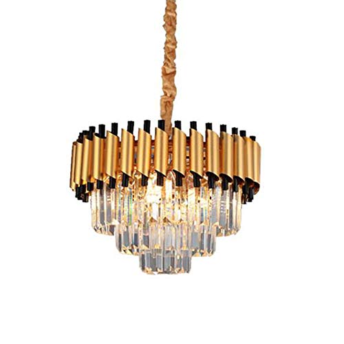 Lustre en cristal K9 moderne pour sublimer un plafond bas et illuminer un salon sombre