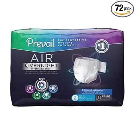 KosmoCare Prevail Air Overnight Adult diapers - Large (Fits waist size 45