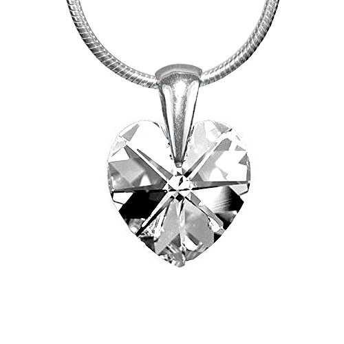 Preisvergleich Produktbild SILVEGO Anhänger Herz mit Swarovski® Crystals Silber 925