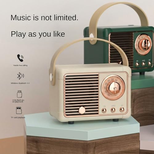 Haut-parleur Bluetooth rétro portable, cadeau d'anniversaire idéal - 2