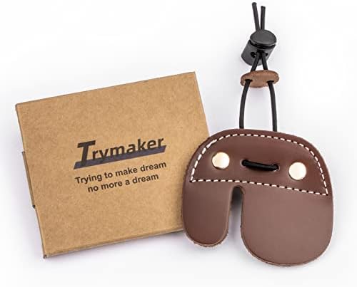 Trymaker Archery Finger Tab，Leather Protective Tab for Recurve Bow and Compound Bow Men and Women,Finger Tab for Hunting Bow with Archery Equipment and Accessories