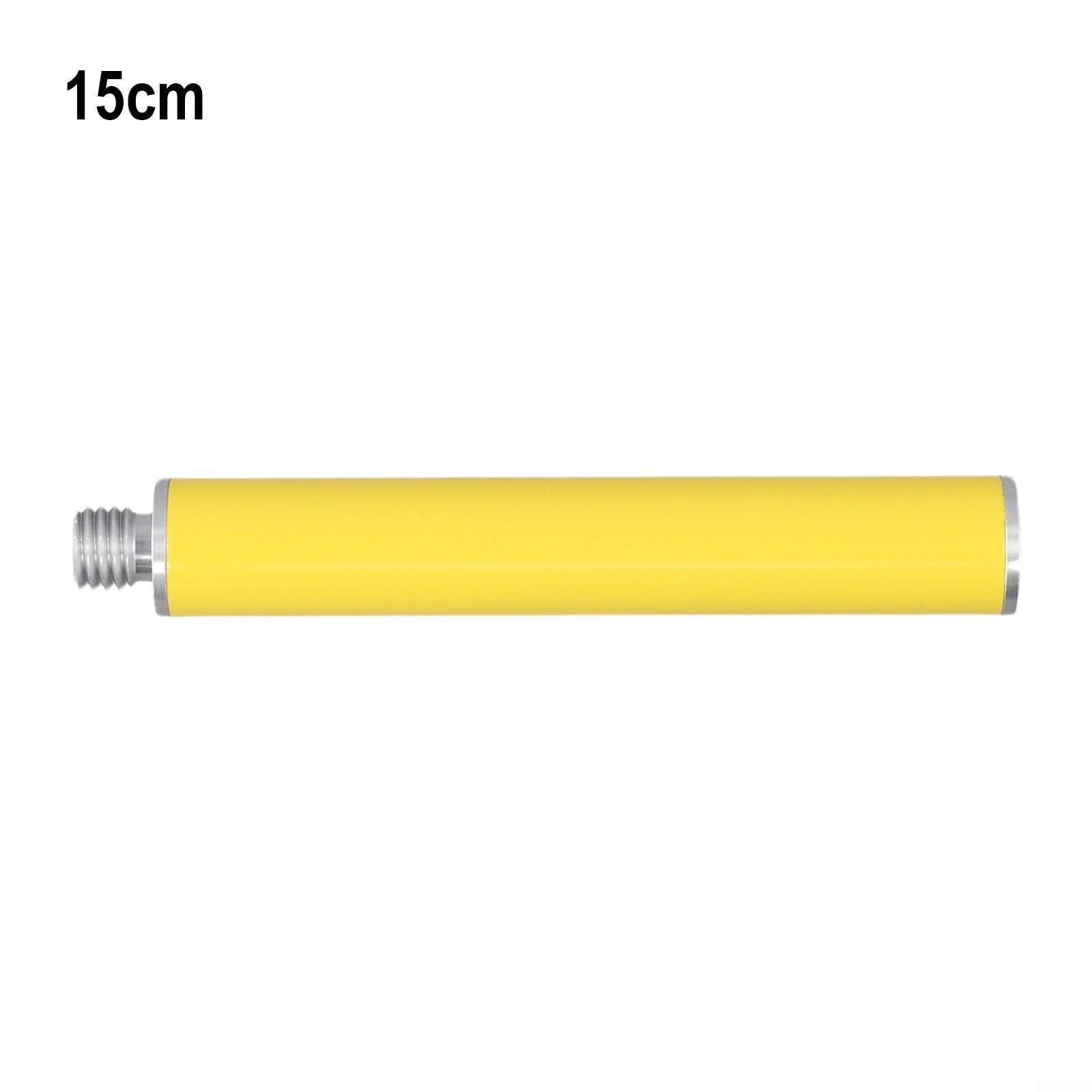 Estensione per palo GPS 25 mm antenna GNSS filettatura 5/8 asta lega alluminio sezione gialla 15 cm