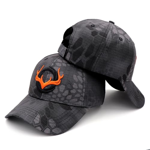Image of Deer Hunting Camouflage Hats Embroidery Adjustable Fishing Baseball Cap