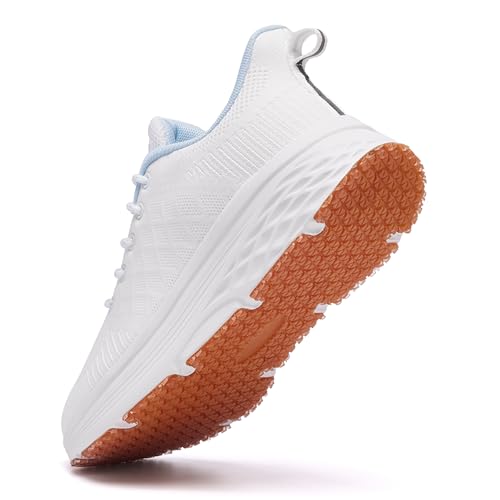 Image of AVW Womens Non Slip Work Shoes Water Resistant Walking Sneakers Food Service Chef Kitchen Shoes