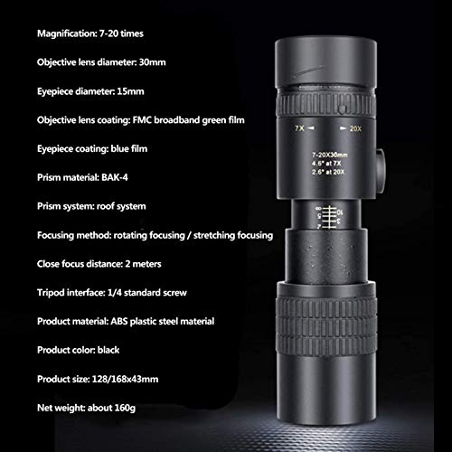 Monoculaire HD haute puissance pour adulte télescope de poche portable zoom rétractable - 2