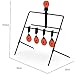 BESPORTBLE Self-resetting Metal Shooting Practice Set Heavy Duty Training Decor Black