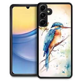 CARLOCA Compatible with Samsung Galaxy A15 5G Case,Watercolor Bird Dragonfly Pattern Ultra Protection Shockproof Soft Silicone TPU Non-Slip Back for Samsung Galaxy A15 5G