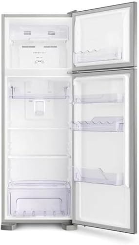 Geladeira/Refrigerador Frost Free Cor Inox 310L Bivolt 110/220v