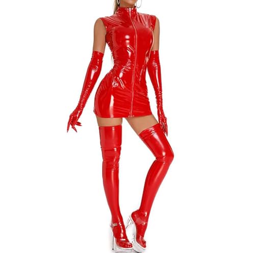 Robe de fête en cuir verni pour sublimer vos courbes et oser la séduction
