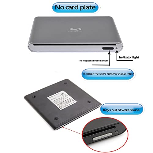 Lecteur Blu-Ray externe PC Windows compatible CD DVD 3D USB 3.0 - 6