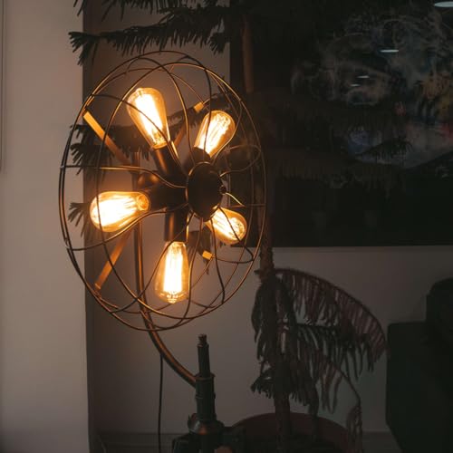 Image of fizzytech E27 Base 230 Lumens Antique Vintage Edison Glass Bulb with Squirrel Cage Filament Amber 40W Light Bulb One Unit