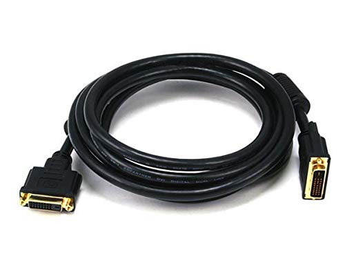 Monoprice 102406 10-Feet 28AWG Dual Link DVI-D M/F Extension Cable, Black
