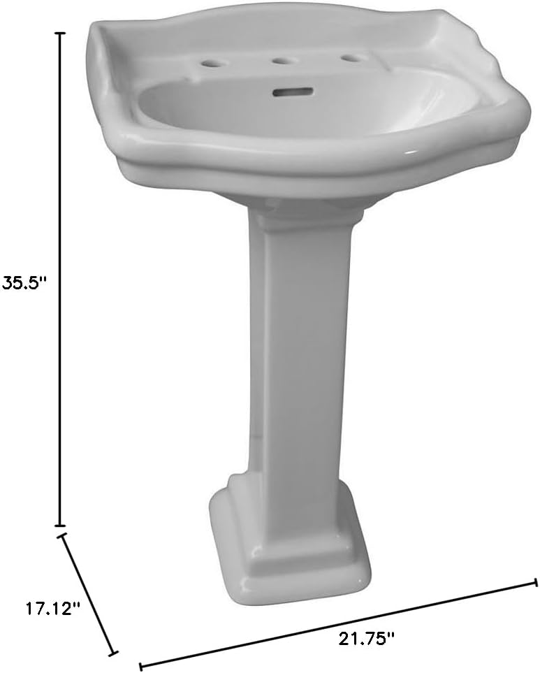 Barclay Stanford 550 Pedestal Lavatory 4inches Centerset