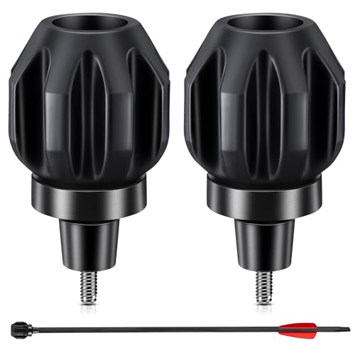 Gulfmew 2 Pack Crossbow Bolts Accessories Steel/Rubber Crossbow Cocking Device Compatible with Standard AMO/ATA Arrows