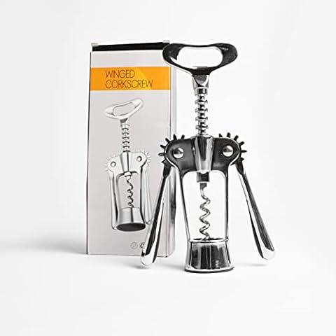 Gastronomie Korkenzieher 2in-1 Flaschenöffner mit Edelstahl Spirale , Weinöffner mit rostfreier Zinklegierung in edlem Chrom Design Cover