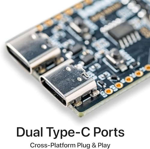 Image of Lonely Binary ESP32-S3 N16R8 Gold Edition 16MB IPEX Antenna for Arduino IDE | 16MB Flash, 8MB PSRAM, 240MHz; external IPEX antenna; WiFi + BT 5.0 LE; dual USB-C, immersion gold ENIG PCB