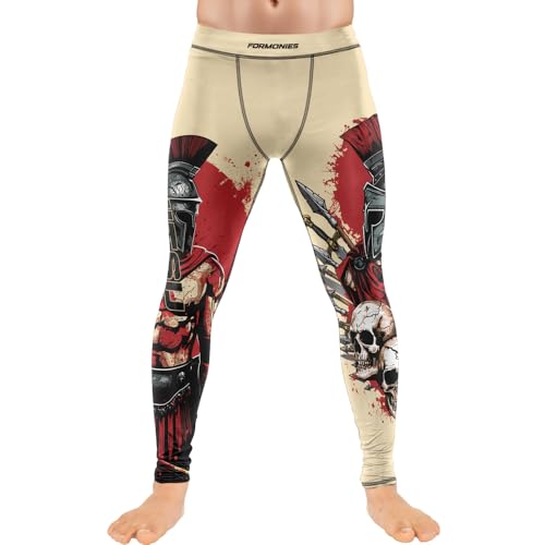 FORMONIES Spartan Men’s BJJ Spats – Full-Length Compression Pants for No-Gi Grappling and Mixed Martial Arts4
