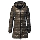 7XL 8XL Più Lungo Giù Giacca Donna Inverno Ultra Leggero Piumino Donne Con Cappuccio Giù Cappotto Femminile Grandi Dimensioni Cappotti-armygreen,XL
