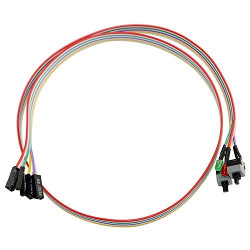 4In1 Pc Power Reset Switch Hdd Led Cable Light Wire Kit Assembly For Computer #TOP1