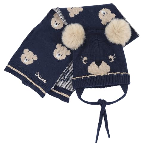CAPPELLO E SCIARPA: Comodo set con cappello e sciarpa in caldo e morbido tessuto, ideale per il tuo bebè