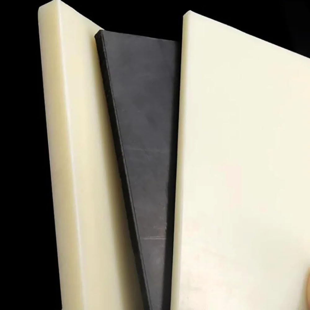 Foglio in ABS premium 300x300 mm - Finitura durevole, rigida e liscia per, prototipazione e modellismo, 1 pezzo in nero o beige(Black,300x300x5mm)
