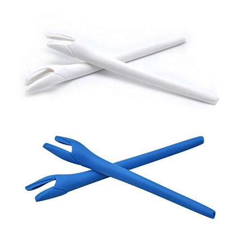 Kit earsocks pour Oakley Radar EV Path manchons silicone bleu blanc