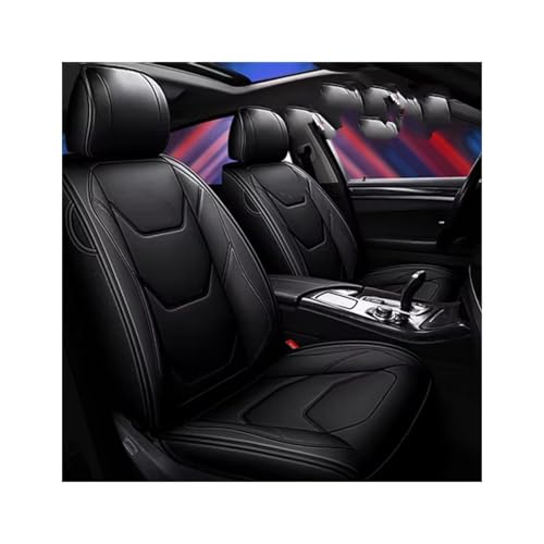 QRDKKL Funda Coche Asiento para Hyundai para Getz para Accent 2008 para Santa Fe para Tucson para Elantra para Creta Fundas Protectoras Asientos Coche(I Black)