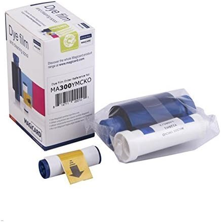 Magicard Enduro Pronto Rio Pro ID card printer color Ribbon 5 panel colour dye film MA300YMCKO 300prints 5rolls/lot