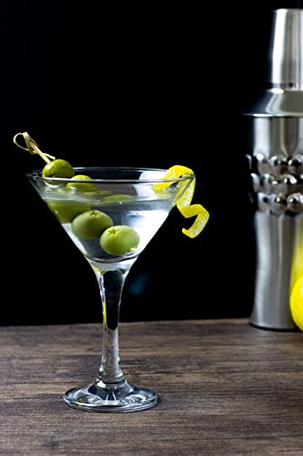 Epure Milano Collection 4 Piece Stemmed Martini Glass Set - For Drinking Martinis, Manhattans, Vodka, Gin, And Cocktails (Martini Glass (6 Oz)) #TOP5