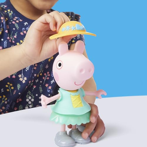 Peppa Pig L’Armoire de Peppa, Ensemble de Jouets avec Figurine de 15 cm et Accessoires, Jeu Créatif pour Enfants, Jouets pour Filles, Poupée Dès 3 Ans
