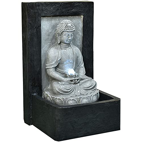 Hanover 24 Inch Buddha Outdoor Fountain #TOP6