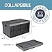 CleverMade Collapsible Storage Bins with Lids- Charcoal 3 Pack 46L - Plastic Containers Stackable Organization Crates Home Closet Space-Saving Durable