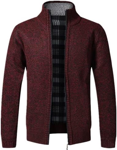 Vista 7 de Cardigan Men Sweaters Jackets Mens Knitted Sweatercoat Cardigan Sweater Coat Men