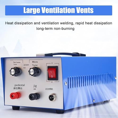 Automatic Jewelry Spot Welding Machine with Foot Switch, Precision Tweezers & Stand - Essential Handheld Equipment for Jewelry Repair & Creation,