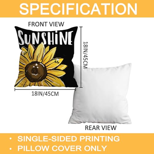 Sunflower-Pillow-Covers-18×18-Set-of-4-Sunflower-Decor-Gnomes-Pillow-Covers-Sunflower-Decorations-Black-Buffalo-Plaid-Gnomes-Throw-Pillow-Covers-for-Couch-Sofa-Living-Room-Indoor-Outdoor Sunflower Pillow Covers 18×18 Set of 4 Sunflower Decor Gnomes Pillow Covers Sunflower Decorations Black Buffalo Plaid Gnomes Throw Pillow Covers for Couch Sofa Living Room Indoor Outdoor