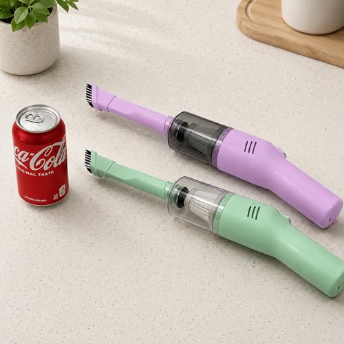 Image of Mini Cordless Handheld Vacuum for Car, Sofa, Desk, Drawers & Crumbs, Mint