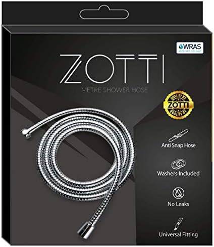 ZOTTI Shower Hose 2m  Stainless Steel Replacement Shower Hose  Leakproof and Anti-Kink  Universal Standard Fitting  High Pressure Resistance  Easy DIY Replacement