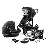 kk Kinderkraft Carrito Bebé 2 Piezas PRIME 2020, Silla de Paseo, Capazo, Negro