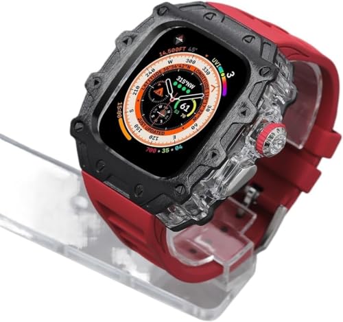 Boîtier Apple Watch Ultra 2 49mm transparent style urbain avec bracelet étanche