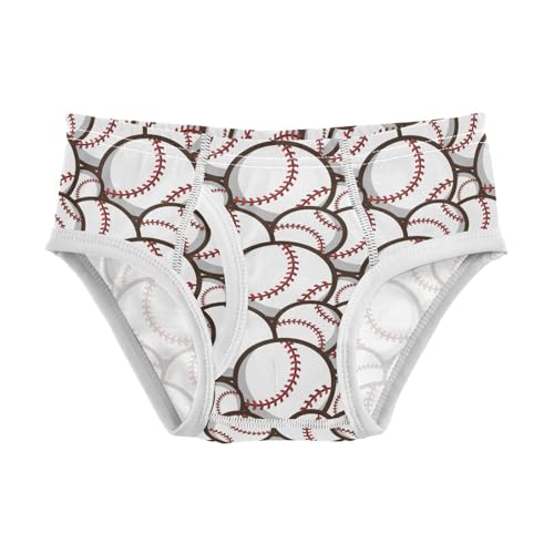 visesunny Boys Potty Training Underwear Baseball Seamless Pattern Breathe Cotton Briefs Size 2T-8Y for Toddler