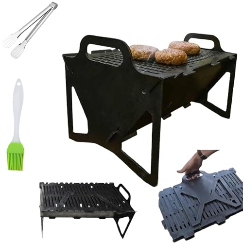 Slot Grill - Collapsible BBQ Grill for Easy Storage Steel