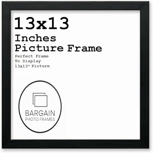 13x13 Inches Black Square Photo & Picture Frame Home Decor Poster Frame (13x13 Inches, Black)