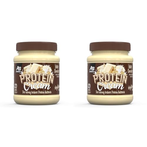 ALL STARS Protein Cream White Chocolate (330 g) – Der cremig leckere Protein Aufstrich ohne Zuckerzusatz & ohne Palmöl – 20% Whey Protein – High Protein Creme – Vegetarisch (Packung mit 2)